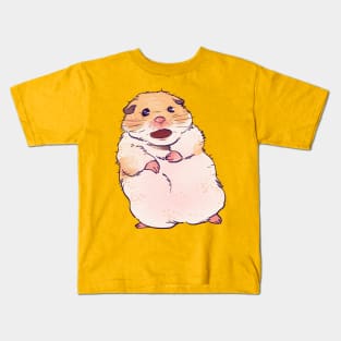 scared screaming shook hamster meme Kids T-Shirt